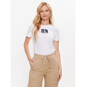 Calvin Klein dámské bílé tričko - XL (YAF)